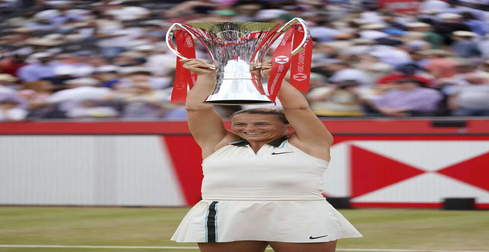 Tatjana Maria Crowned Champion at Queen's Club, Celebrates Career Milestone