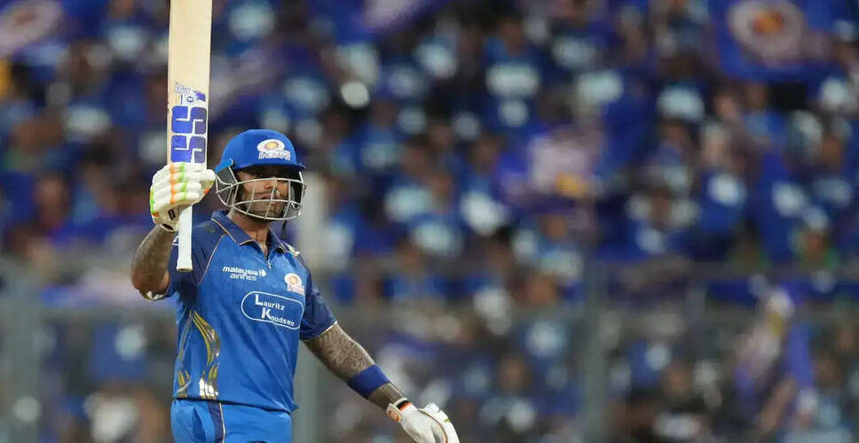 Suryakumar Yadav Achieves Milestone of 4000 T20 Runs for Mumbai Indians