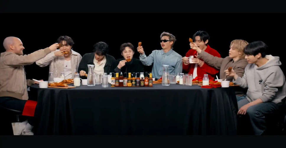 BTS Takes on Spicy Challenge in Record-Breaking Hot Ones Episode