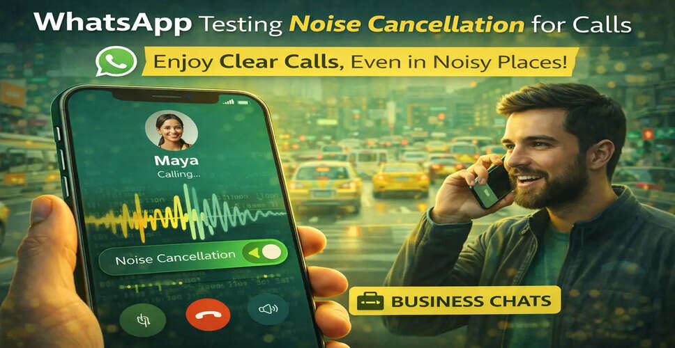 WhatsApp Introduces Innovative Noise Cancellation Feature for Enhanced Calling