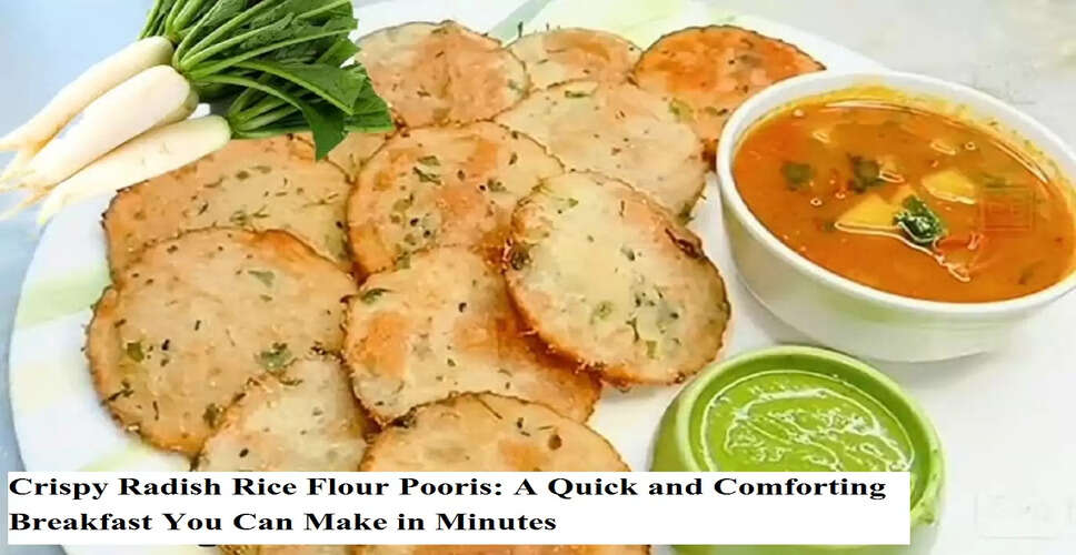 Delicious Radish Rice Flour Pooris: A Perfect Winter Breakfast