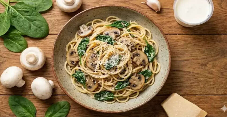 Quick and Healthy Spinach Mushroom Spaghetti Recipe