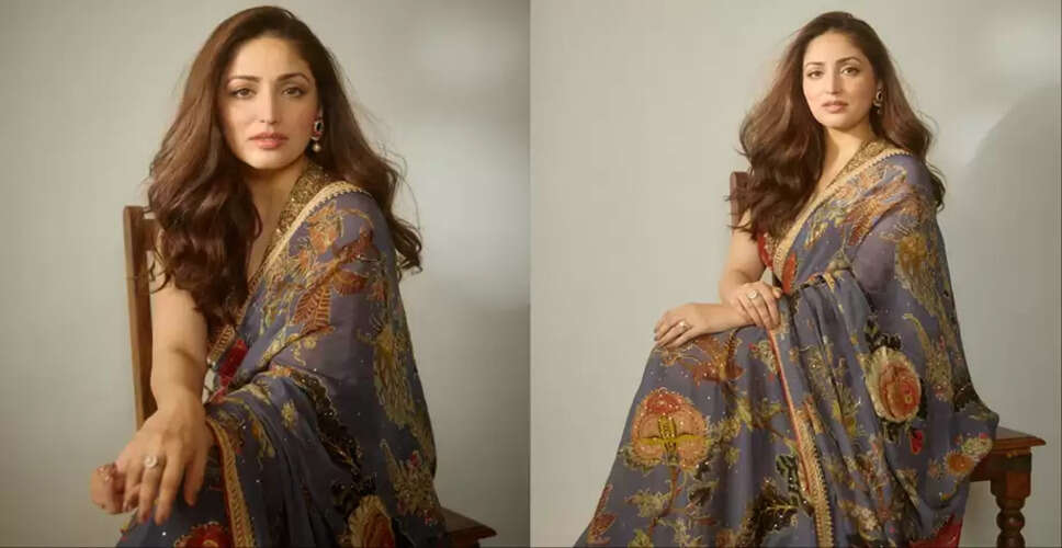 Yami Gautam Dazzles in Saree for 'Haq' Trailer Launch