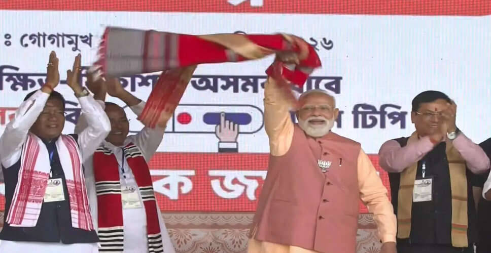 Prime Minister Modi Promises Development at Assam Rally Ahead of Elections