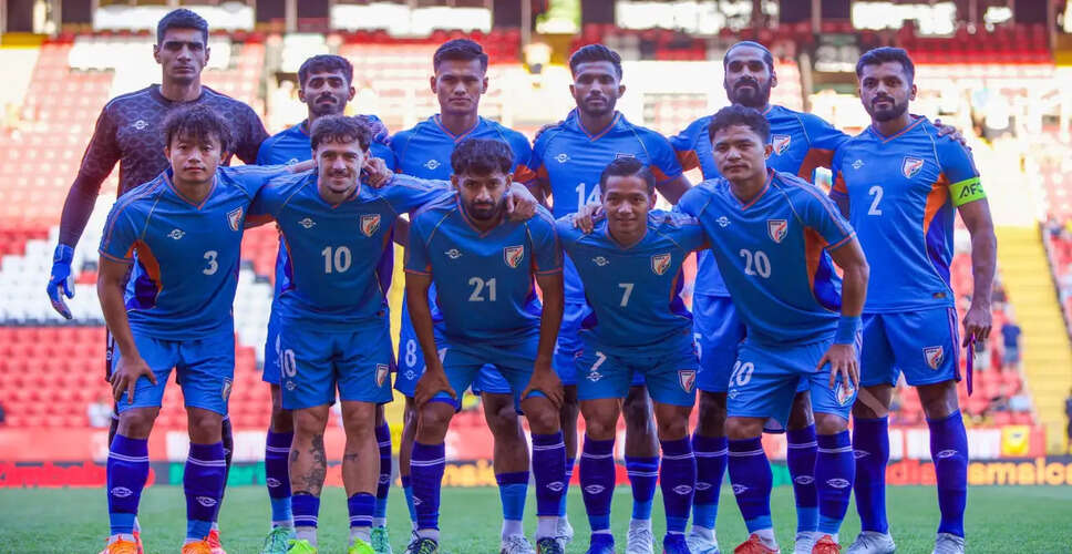 Indian Football Team Faces Defeat Against Jamaica in Unity Cup Semi-Final