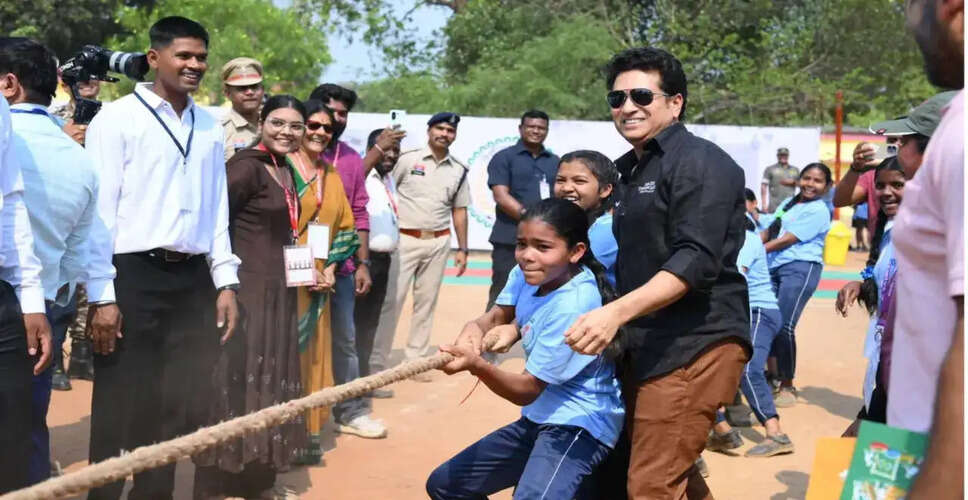 Sachin Tendulkar Inspires Local Children in Chhindnar with Heartwarming Visit