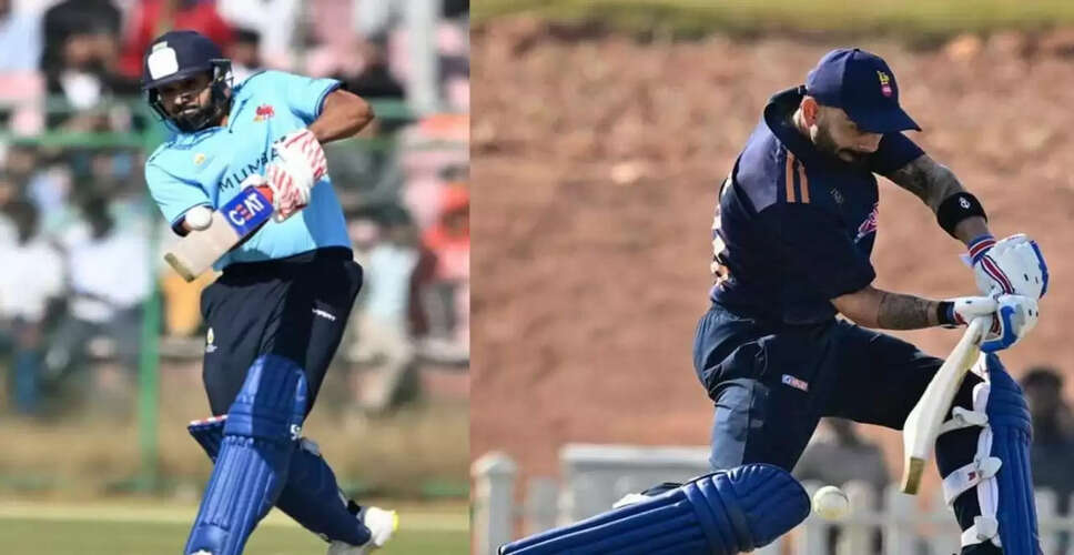 Virat Kohli and Rohit Sharma Shine in Vijay Hazare Trophy with Record-Breaking Performances