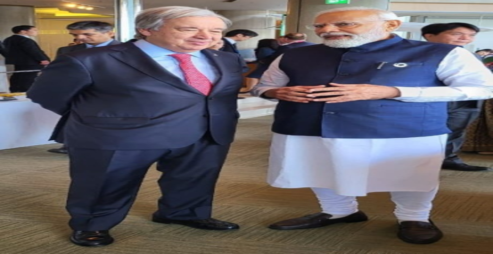 UN chief Guterres congratulates PM Modi on starting third term
