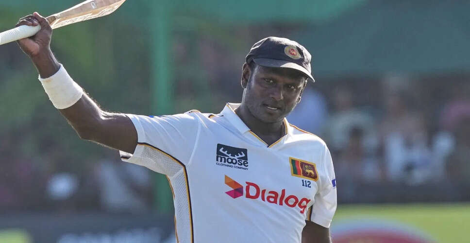 Angelo Mathews Retires from Test Cricket, Eyes T20 World Cup 2026