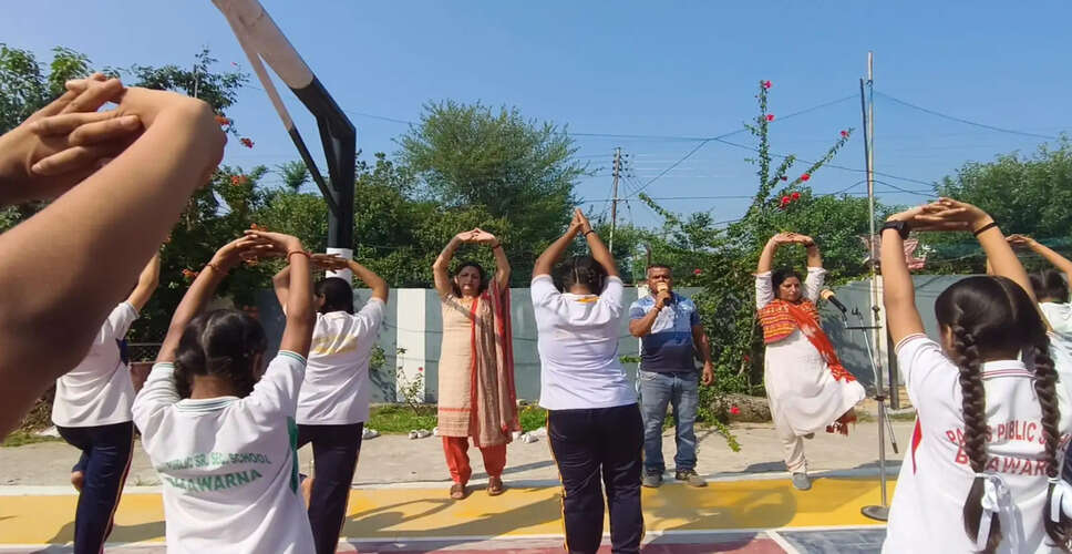 Celebrating International Yoga Day: Paras Public School Hosts Inspiring Yoga Event