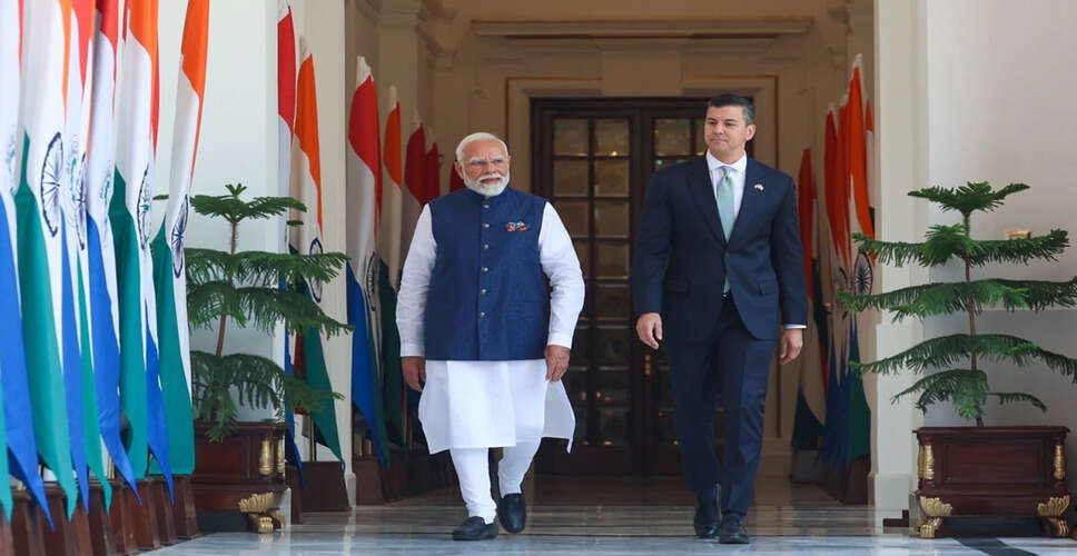 Prime Minister Modi Welcomes Paraguay's President for Bilateral Talks