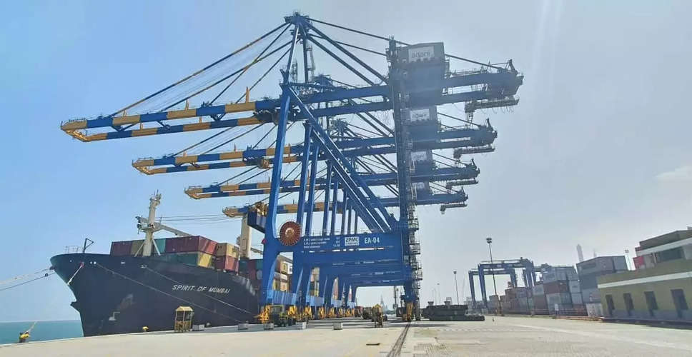 First mother ship to berth at Adani Ports Vizhinjam in September