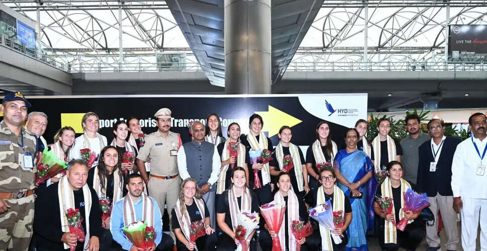Uruguay Women's Hockey Team Arrives in Hyderabad for World Cup Qualifiers