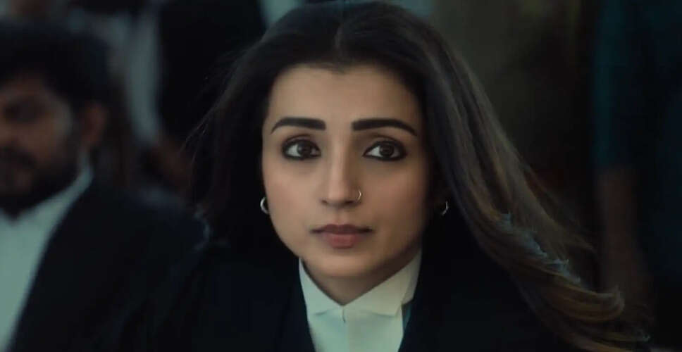 Trisha Krishnan Shines as a Lawyer in Upcoming Film Karuppu