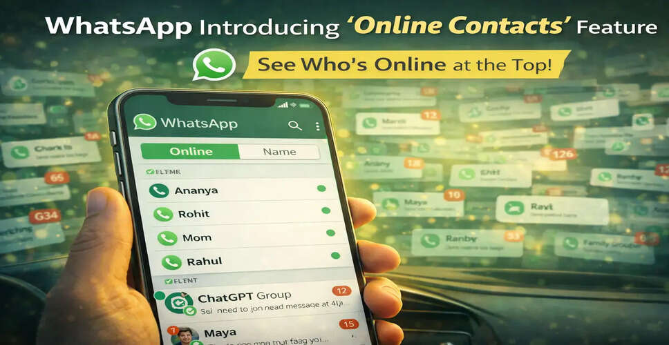 WhatsApp's Upcoming 'Online Contacts' Feature: A Game Changer for Instant Messaging