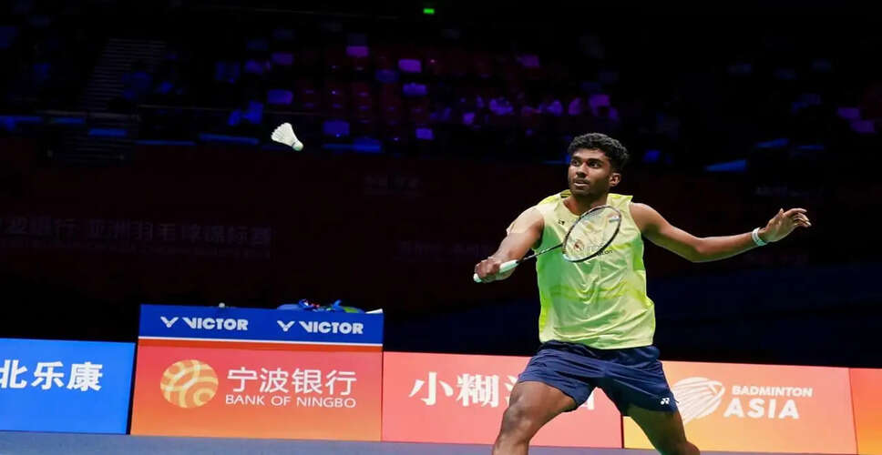 Ayush Shetty Stuns World No. 4 Jonatan Christie at Badminton Asia Championships