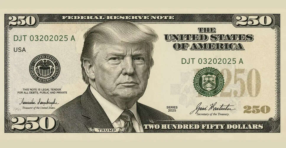 Trump Administration Proposes Controversial $250 Bill Featuring President's Image