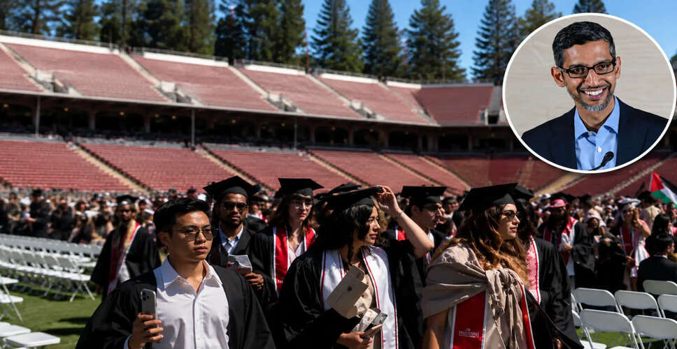 Stanford Graduation Protest Against Google CEO Sundar Pichai