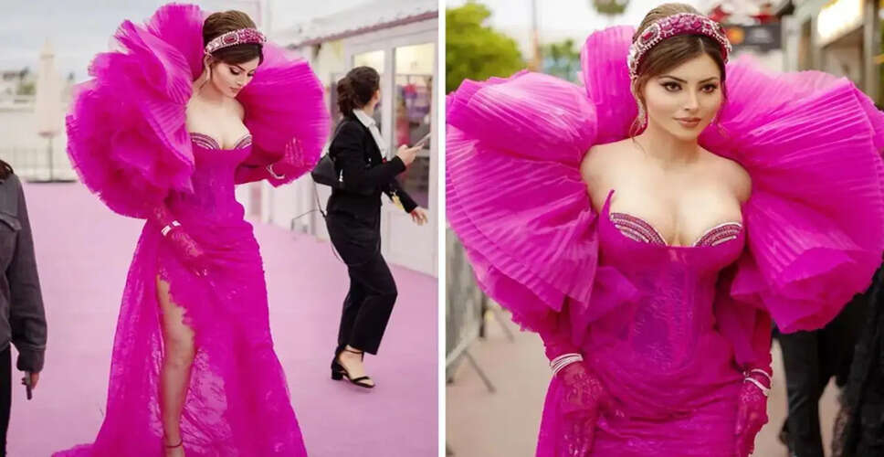 Urvashi Rautela Dazzles at Cannes 2023 with Stunning Gown