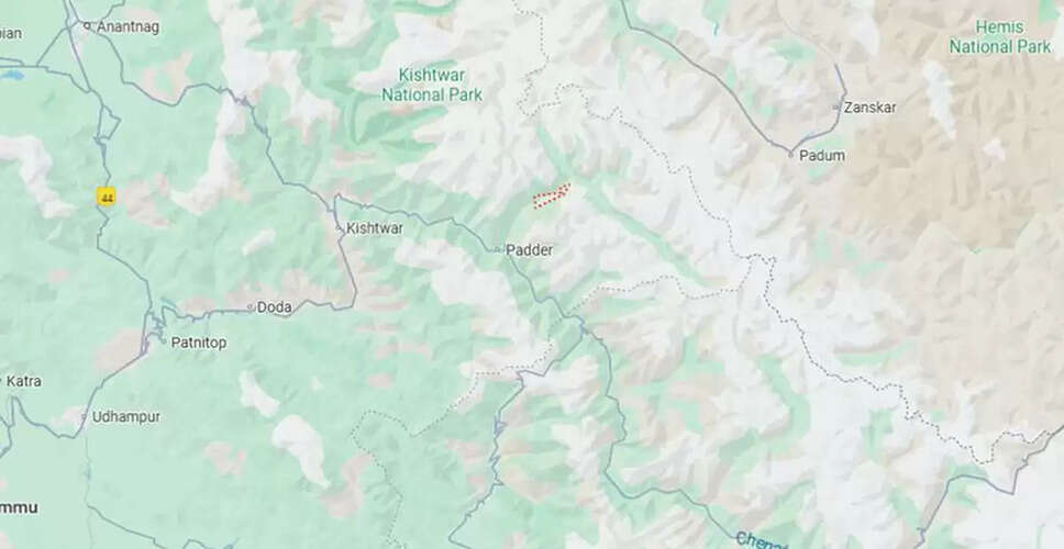 Flash Floods in Jammu and Kashmir After Cloudburst: Casualties Feared