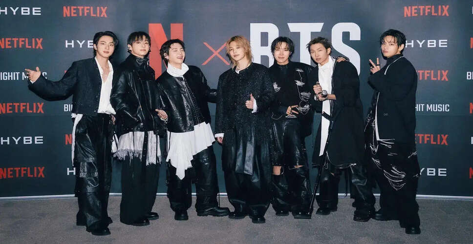 BTS's Historic Comeback Live Event Breaks Netflix Records