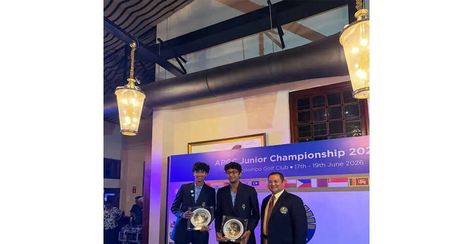 India Triumphs at APGC Junior Golf Championship with Stellar Performance