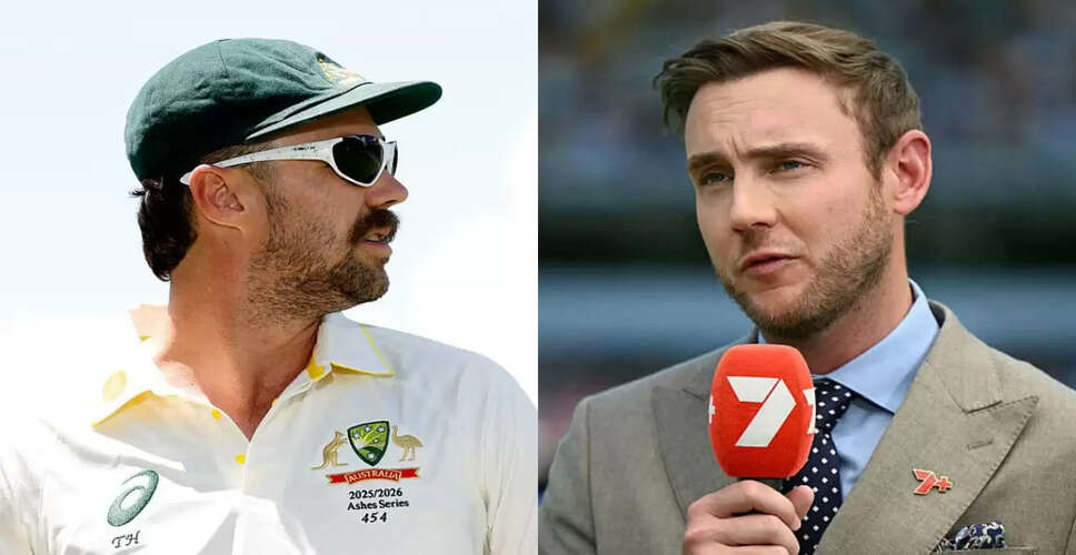 Travis Head Responds to Stuart Broad's 'Worst Australian Side' Comment After Ashes Victory