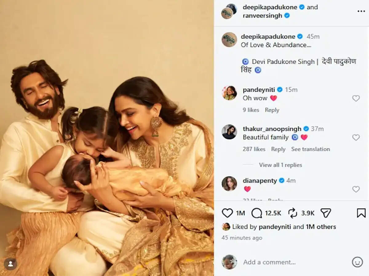 Deepika Padukone and Ranveer Singh Name Their Second Daughter on Dussehra