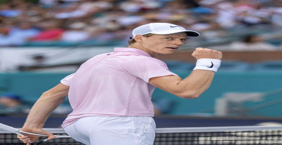 Jannik Sinner Advances to Miami Open Final with Dominant Performance