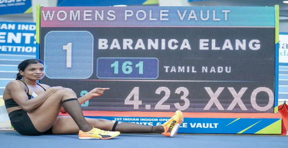 Baranica Elangovan Shatters Her Own Record at Bhubaneswar Indoor Stadium