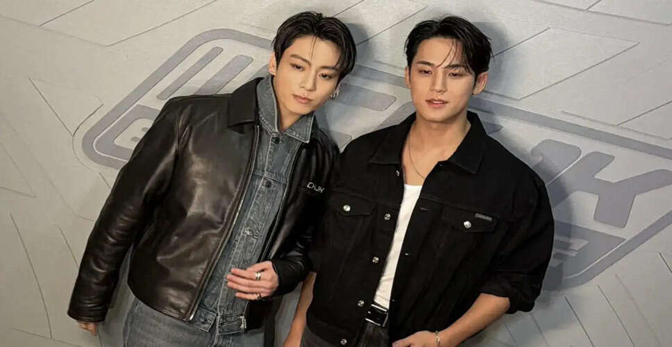 Jungkook and Mingyu's Heartwarming Reunion at Calvin Klein Event