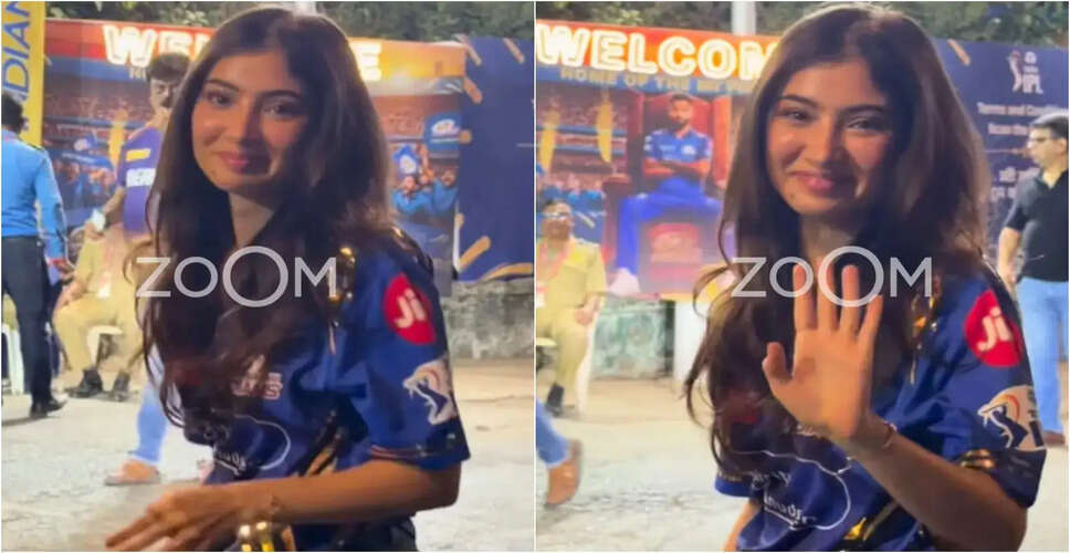 Sara Arjun Spotted Cheering for Mumbai Indians at IPL 2026 Match