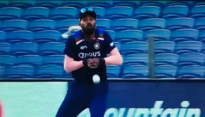 IND vs ENG: Hardik Pandya dropped the catch, from the dug-out of Team India to Rohit Sharma and Virat Kohli, no one was sure, watch the video