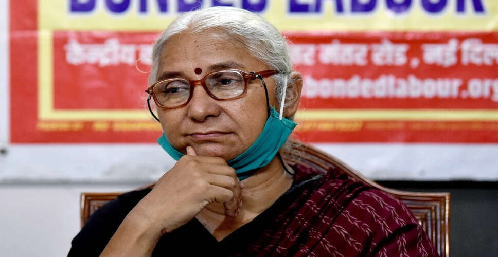 Supreme Court Upholds Conviction of Activist Medha Patkar in Defamation Case