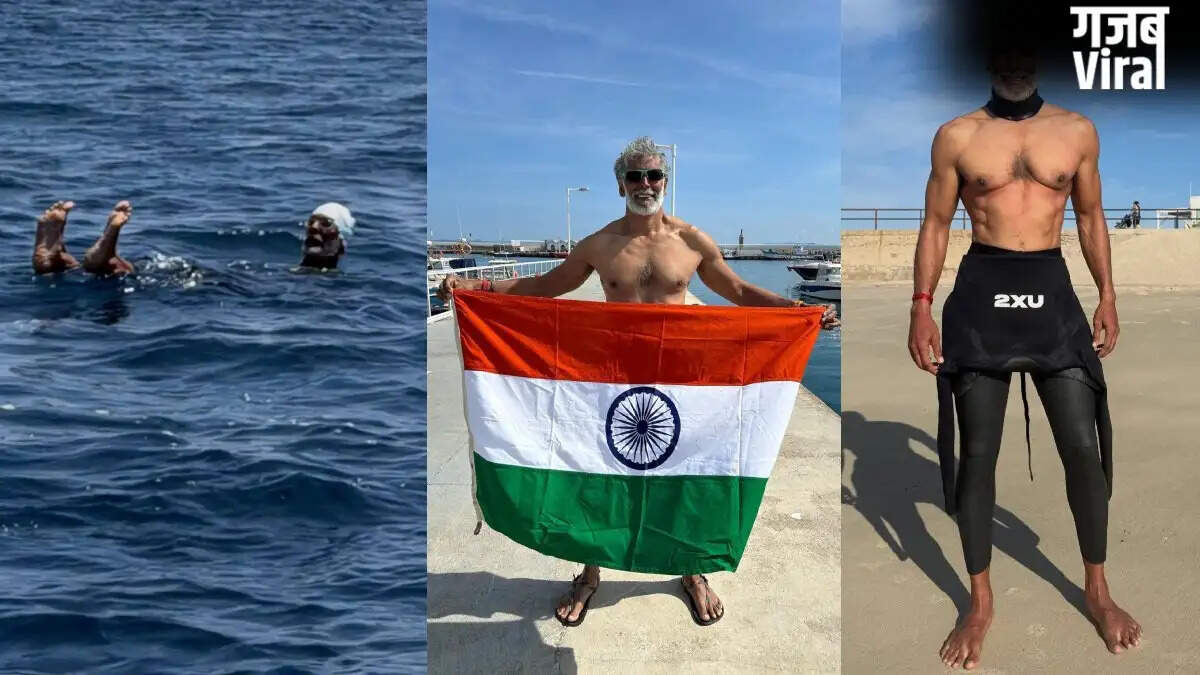 Milind Soman Swims from Europe to Africa at 60, Defying Age with Incredible Fitness