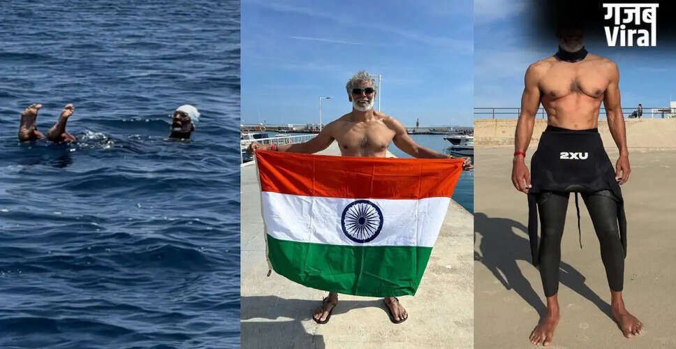 Milind Soman Swims from Europe to Africa at 60, Defying Age with Incredible Fitness