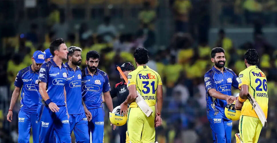 Mumbai Indians Face Another Setback Against Chennai Super Kings in IPL 2026
