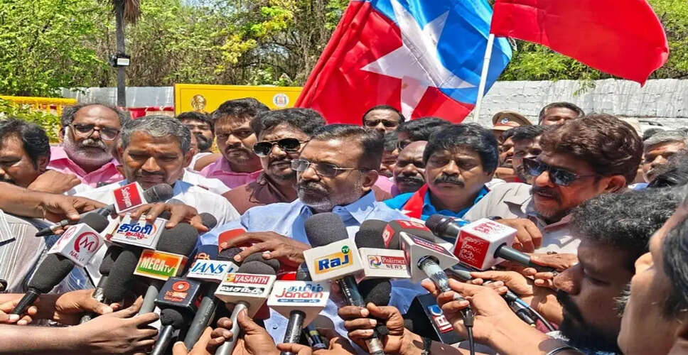 VCK Leader Discusses Cabinet Inclusion Decision in Tamil Nadu