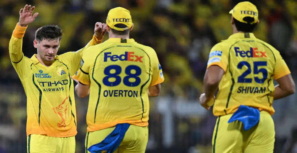 Chennai Super Kings Secure Consecutive Victories Over Kolkata Knight Riders in IPL 2026