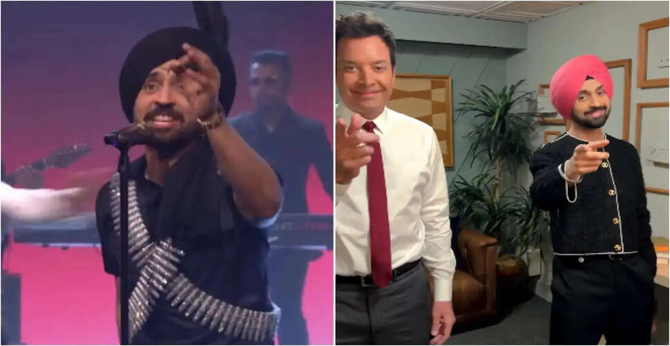 Diljit Dosanjh Shines on The Tonight Show Amid Aura Tour