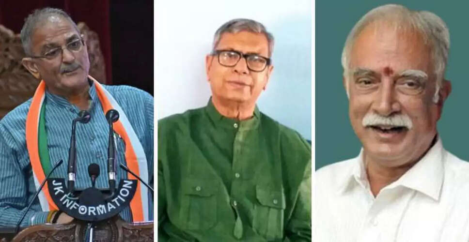 New Appointments of Governors and Lieutenant Governor in India