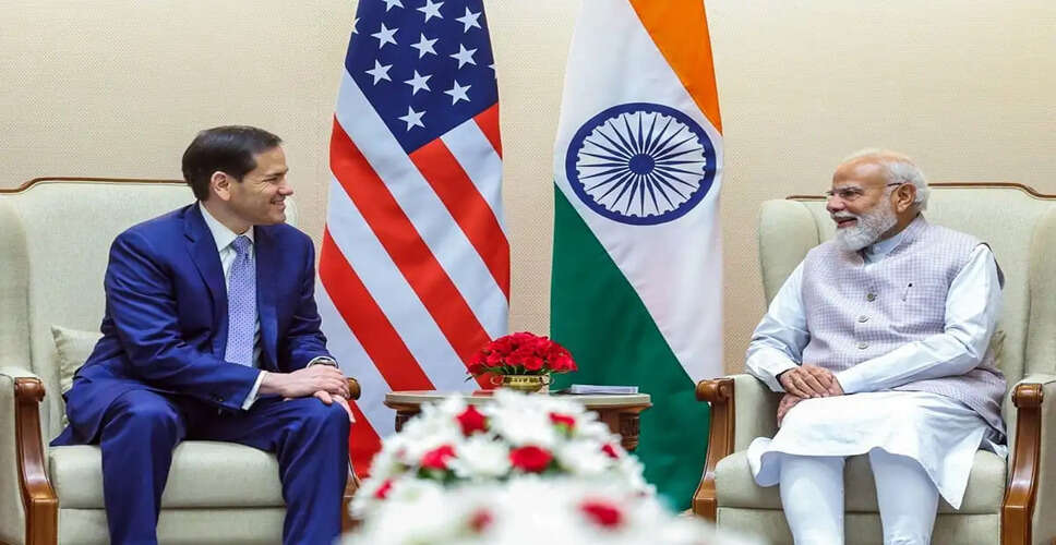 U.S. Secretary of State Marco Rubio's Visit to India: Strengthening Bilateral Ties