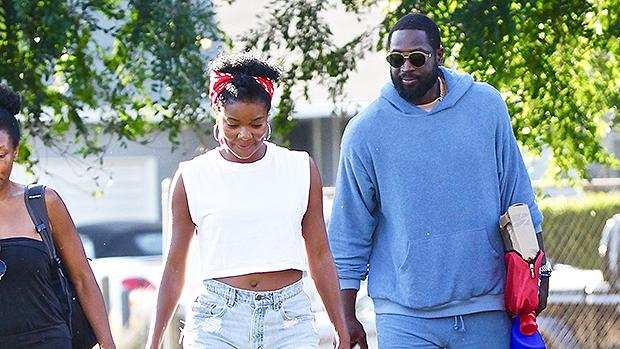 Gabrielle Union, 47, Rocks Shredded DaisyDukes While Out With Hubby DwyaneWade