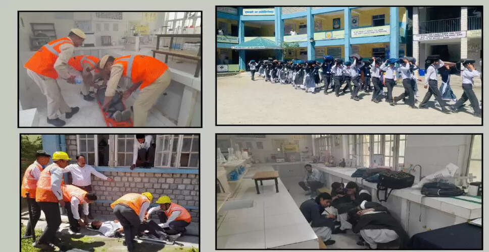 Disaster Management Mock Drill Conducted at Government Senior Secondary School, Holi