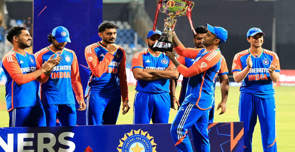 India Announces T20I Squad for South Africa Series Starting December 9