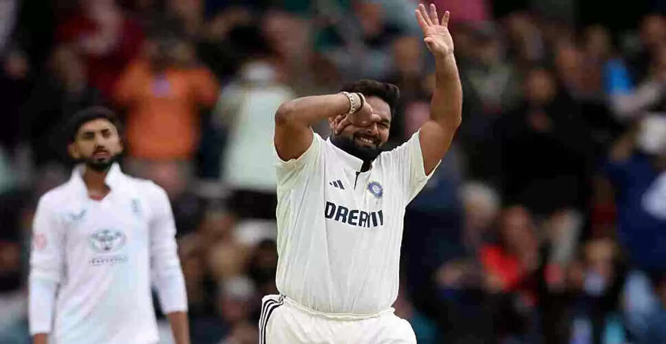 Rishabh Pant Makes History with Twin Centuries in England Test