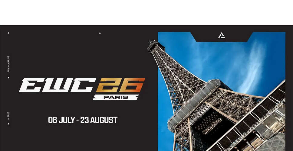 Esports World Cup 2026 Set to Take Place in Paris, France