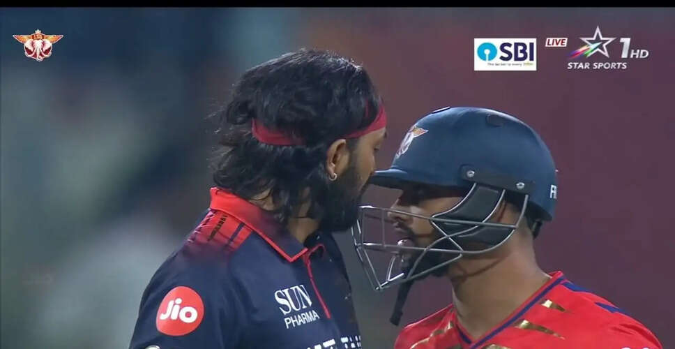 Intense Moments Between Nicholas Pooran and Krunal Pandya During IPL 2026 Clash