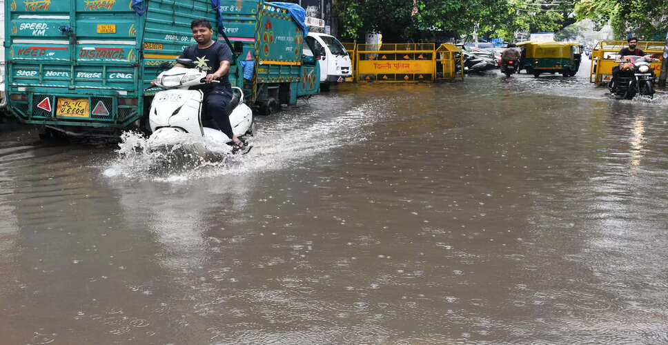 Delhi Faces Severe Traffic Chaos After Heavy Rainfall