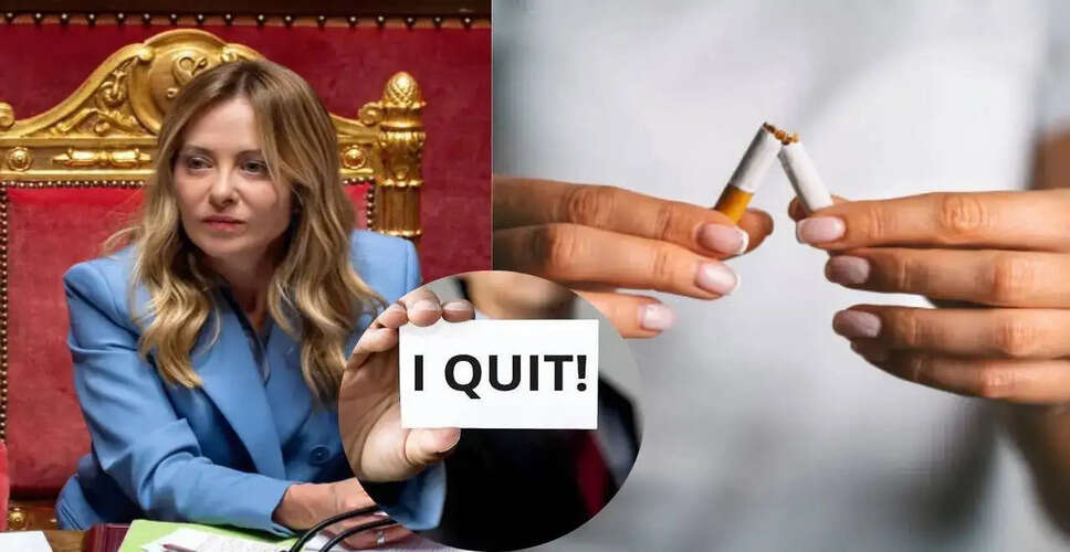 Italian PM Giorgia Meloni Quits Smoking: A Step Towards Better Health